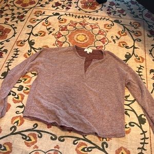 socialite SOFT long sleeve maroon top